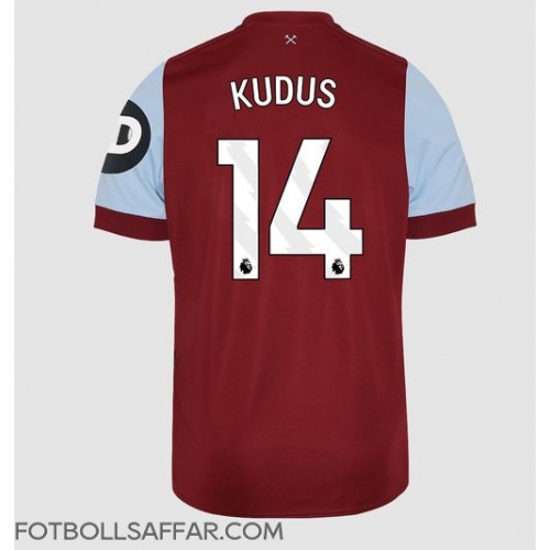 West Ham United Mohammed Kudus #14 Hemmatröja 2023-24 Kortärmad